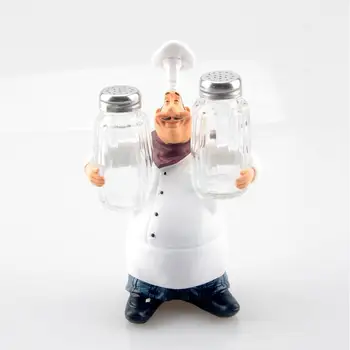 1 buc Stil American Rășină Chef Figurine Creative top Alb pălărie Bucătar Bucătărie Decor Acasă Meșteșuguri de Crăciun și de ziua de nastere cadou de bun