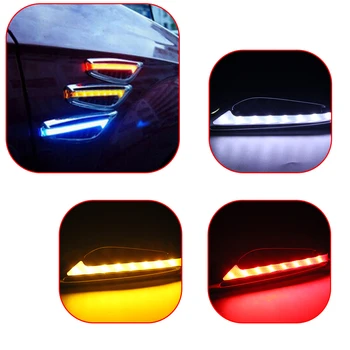 1 Pereche Lama Forma LED-uri Auto de Semnalizare Laterale Lumini de 3W 12V 46 Led-uri Auto Lampi Laterale Accesorii Auto Sursă de Lumină Auto-styling
