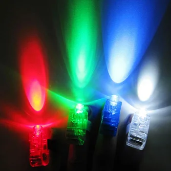 100 Buc / Lot Degetul LED Lumini Stralucitoare Orbi Culoare Laser care Emit Lămpi de Crăciun Sărbătoare de Nuntă Festivalul de Partid decor