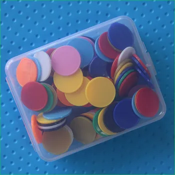 100 de Piese din Plastic Opac 25mm Tabla de Joc Contoare face cu Ochiul Tiddly Aritmetică Predare Livrările de Bună Calitate