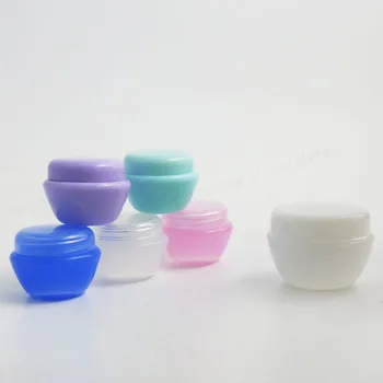 1000 X 5g 10g 20g 30g de Călătorie Mini Plastic Crema de Oală Borcan 1oz Cremă Container Cosmetice Clar Alb Albastru Roz Verde Violet