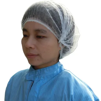 100buc Alimente de Unică folosință Atelier de Laborator Capac Non-Țesute Cutat Anti Praf CleanRoom Fabrica de Farmaceutice Lucru Clar Păr Pălării