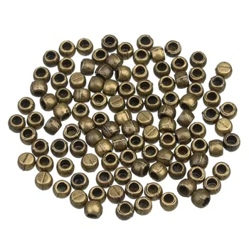 100buc/lot Dimensiune Orificiu 3mm Metal din Piele de Cablu Capace Margele Antic de Bronz/Argint End Margele Colier Brățară Bijuterii