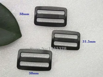 100pcs25mm/32mm/38mm negru plastic POM catarame reglabile Tri Glide slide cataramă curele rucsac chingi gratuit shipping2016012701