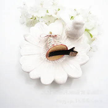 10buc/3C Moda Drăguț Floral Capac cu Bowknot Fete Agrafe de par Solide Kawaii Pălărie de Partid Fete Agrafe de Par Headware Accesorii de Par