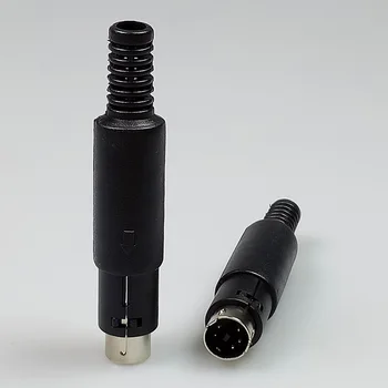 10buc/lot 5 Pin MINI DIN Male Plug Cablu Conector W/ Mâner de Plastic DIN Mufă Mini 5 Pin Wire Converter pentru Tastatură/Mouse-ul DIY