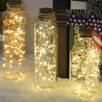 10buc/lot LED-Vaza șir lumina rezistent la apa baterie buton operate de basm lumini pentru petrecerea de nunta DIY Acasă decoratiuni 7 Culori