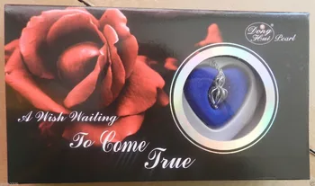 10PC set Cadou Femei cuvântul Dragoste DIY cadou Dorința de Dragoste (În Oyster )Drop Pandantiv Colier cu trandafiri cutie mujer pentru