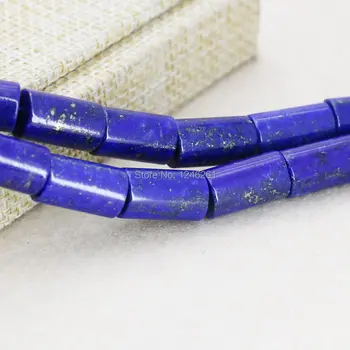 10x16mm Ornamente Cilindru Lapis lazuli Tub Meserii Margele Vrac Piatra Gem Natural de Luare de Bijuterii de Proiectare Femei Fete Cadouri 15inch