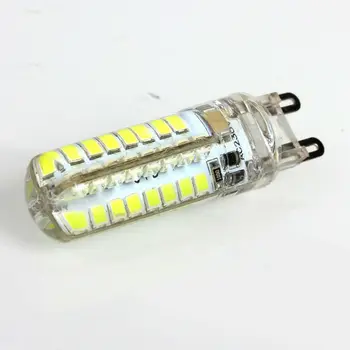 12 Pack LED G9 220V 240V 9W AC Turnul cu LED-uri Bec 64 Led 2835 Cristal de Siliciu Loc de Lampă Lumina Alb Cald Alb