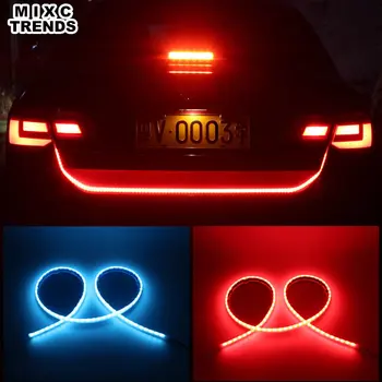 120CM Flexibil DRL LED portbagaj Benzi cu semnalizatoare Spate Coada Curge lumini Auto 12V Frână lumină de Avertizare Pentru BMW auto-styling