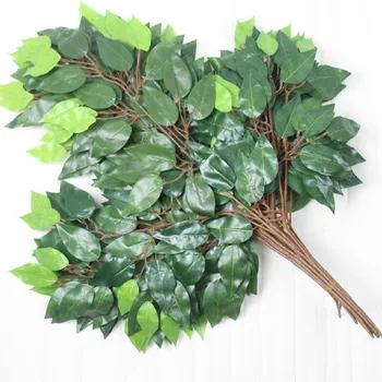 12pcs Verde Frunze Artificiale Ramură Frunze Decorative de Plastic Frunze de Plante Gradinarit Decorare Nunta Fals Frunze de Arțar