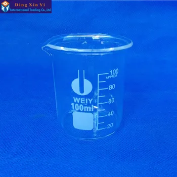 (12pieces/lot)pahar de Sticlă de 100 ml,Laborator, Consumabile de Laborator,pahar,pahar de Bună calitate,de Înaltă bor material