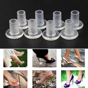 15 Perechi / Lot Mare Heeler latină Pantofi Stiletto Toc Acoperă Capac Toc Dopuri Antialunecare Toc de Protecție pentru Mireasa Nunta Petrecere