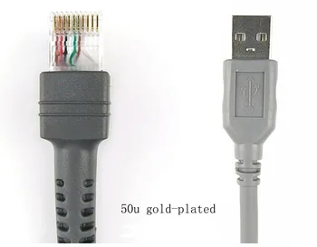 2 buc 2M(7ft) Cablu USB forBarCode Scanner Simbol LS2208AP LS1203 LS4208 LS4278 DS6707 DS6708,Poate Înlocui RS232 Cablu PS/2