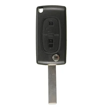 2 Butoane Cheie de la Distanță 433MHz + Transponder Cip ID46 Pentru PEUGEOT 207 307 308 0536 modele 2005-aprilie 2011