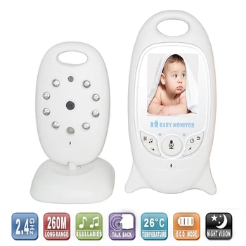 2 inch Video Color Wireless Baby Monitor Cu Camera Baba Electronice de Securitate 2 Vorbesc Nigh Vision IR LED-uri de Monitorizare a Temperaturii