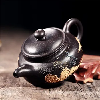 200cc Autentic Ceainic Yixing Master Manual de Sănătate Chinez Lut Violet Fang Gu Oală Peisaj Vas Antic, Set de Ceai Zisha Oală de Ceai