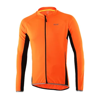 2016 Pro Mâneci Lungi Bărbați Ciclism Jersey Respirabil MTB Îmbrăcăminte de Biciclete Jersey cu Reflexie Curea Maillot Roupa Ciclismo