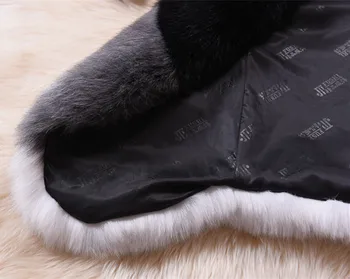 2017 Iarna Nou brand de moda Fals blană de vulpe cald vesta pentru femei jacheta Scurta de iarna de culoare lovit Faux blana haina w1703 transport gratuit