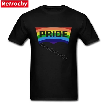 2017 mai Recente Gay Pride T Camasa Barbati Rainbow Tee Barbati Brand de Lux Colecție de Homosexuali și Lesbiene comerciale Tricou Barbati Tricou XXXL