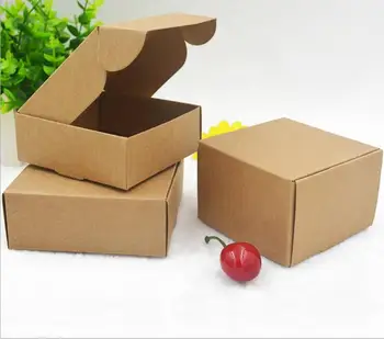 2017 Naturale hârtie Kraft cadou cutie de ambalaj,ambarcațiuni mici cutie de pliere hârtie kraft,maro săpun manual hârtie cutie de carton