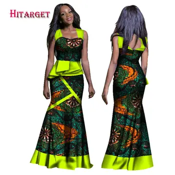 2017 New Sosire Africane Rochii pentru Femei Dashiki Îmbrăcăminte Africa Tradiționale Africane Timp de Imprimare Rochii Sexy Plus Dimensiune WY1278