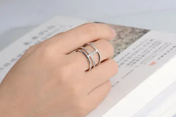 2017 new sosire fierbinte vinde moda zircon strălucitoare de sex feminin argint 925 doamnelor'finger inele bijuterii cadou en-gros de promovare