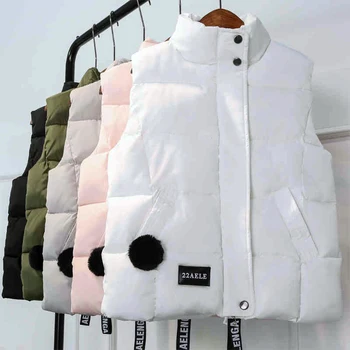 2017 nou cald jos bumbac vesta de vânzare Fierbinte femei casual femei casaco feminino școală drăguț Vesta fete jacheta Ieftine en-gros