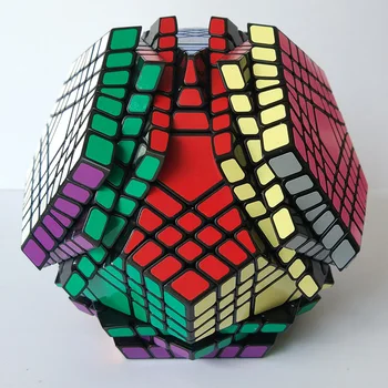 2017 Nou Shengshou Tegaminx Puzzle Cub Profesional 7x7x7 PVC&Mat Autocolante Cubo Viteza Puzzle Clasic Jucarii Educative