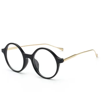 2017 Rotund Retro Aur de Metal picior rama de ochelari Bărbați Femei Brand Designer clar lentile de Ochelari, Rame Optice, ochelari de N840
