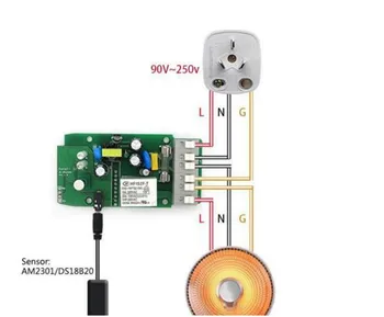 2017 Sonoff LEA 10A 16A Wireless WIFI Comutator Controler de Temperatură Senzor de Umiditate Monitor Pentru Smart Home Automation