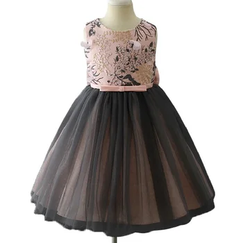 2017 vara Fete Dress Copilul aplicatiile rochie brodate de înaltă calitate banchet printesa rochie de Botez, rochie de ziua de naștere