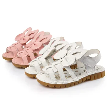 2017 Vara Iepure Drăguț Fete Sandale din Piele decupate Copii Pantofi Oxford-Talpa Copii Beach Sandal TX22