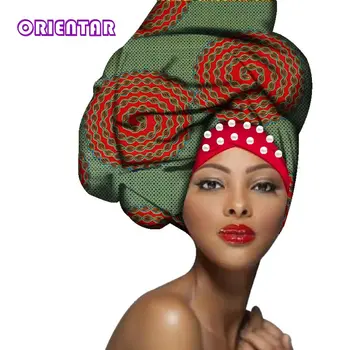 2018 Multi-colorate, cu perle de frumusete din africa headtie pentru femei Femeile Africane Headwraps Inalta Calitate din Bumbac de Cap Marame WYB293