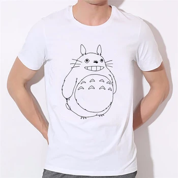 2018 New Sosire Barbati Tricou Totoro Bărbați Digimon Amuzant Design Grafic Imprimate de Moda de Top Tee Casual T-shirt 34N-12#