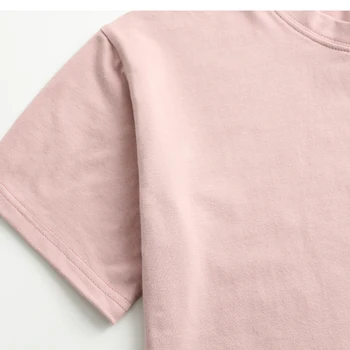 2018 noua Moda de Vara bumbac pentru femei T-shirt IUBITOR Tipărite Crop Top Teuri pentru femei hip hop tricou femei topuri gratuit dimensiune