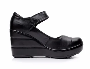 2018 primavara toamna din piele pentru femei de moda tocuri înalte, pompe de pene de culoare neagră de sex feminin pantofi platforma