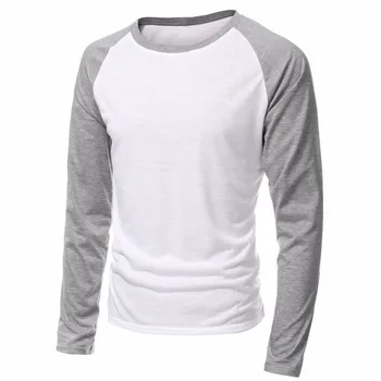 2018 Primăvară Brand de Îmbrăcăminte pentru Bărbați Maneci Lungi Gâtul Rundă T camasi Casual Baseball Tricou Barbati Raglan Tee Streetwear Plus Dimensiune 4XL