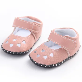 2018 Solid Alb din Piele PU pantofi pentru Copii Pantofi copii 1 - 2 Ani Copilul Vechi Pantofi Sport Fetita Moale Talpa Baby Pantofi de Copil
