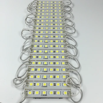 20BUC 5050 SMD 6LEDs Modul LED Alb Pur, rezistent la apa Lumina Publicitate lampă de 12V DC Pentru Semneze scrisori