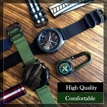 22mm Nylon curea de ceas curea pentru Samsung Gear S3 Clasic Frontier huawei watch 2 Viteze sport huami 1 2 ceas watchbands