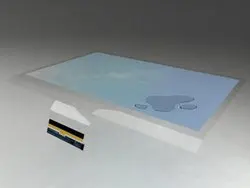 27 cm 10 puncte Transparente Interactive Touch Folie de Film cu port USB