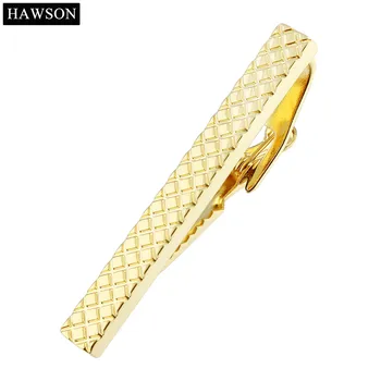 3 Culori Modele Cravată Clip De Nunta Hawson De Lux Stralucitor De Aur Cravată Bar Pin