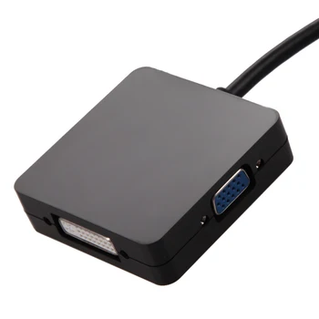 3 În 1 DP la DVI VGA HDMI Audio-Video Cablu Adaptor Mini Display Port DP Thunderbolt la DVI/VGA/HDMI Cablu Adaptor Pentru MacBook