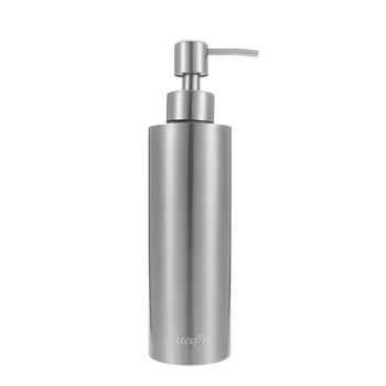 350ML din Oțel Inoxidabil de Argint/Aur Bucatarie Baie Pompă de Mână Dozator Sapun Lichid, Lotiune de Detergent Sticla Baie Hardware