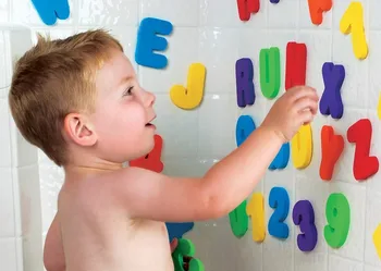 36 Buc EVA baie copii jucarii /Litere Numere se Pot Lipi Pe Perete Siguranța Mediului de Învățare de Învățământ de Apă Jucării Clasice