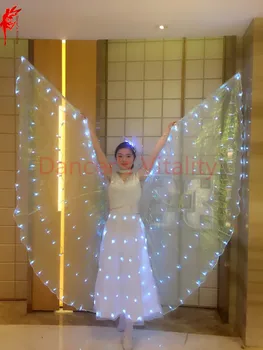 360 deschide grade LED lampă de fluture aripi cape performanță elemente de recuzită arabe egipt costum accesoriu faza bile colorate transport gratuit