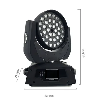 36x12W RGBW 4N1 Zoom Led Moving Head Wash Lumina DMX512 Condus în Mișcare Cap de Spălare Lumini Efect de Sunet Și lumini Profesionale