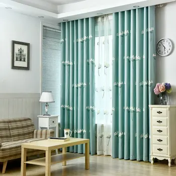 3D Brodate Lenjerie de pat de Lux perdele pentru Camera de zi Opace Perdea pentru Dormitor Tul Cortina Tesatura densa Personaliza
